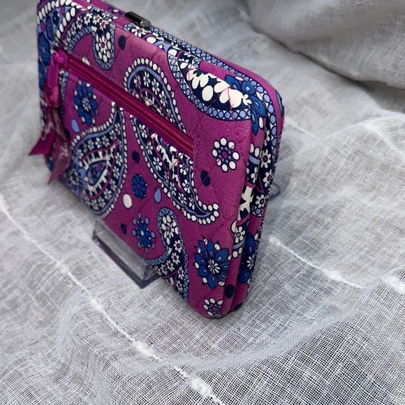 Vera Bradley Boysenberry Paisley Pattern Opera Wallet Style Clutch Designer EUC - Picture 7 of 16